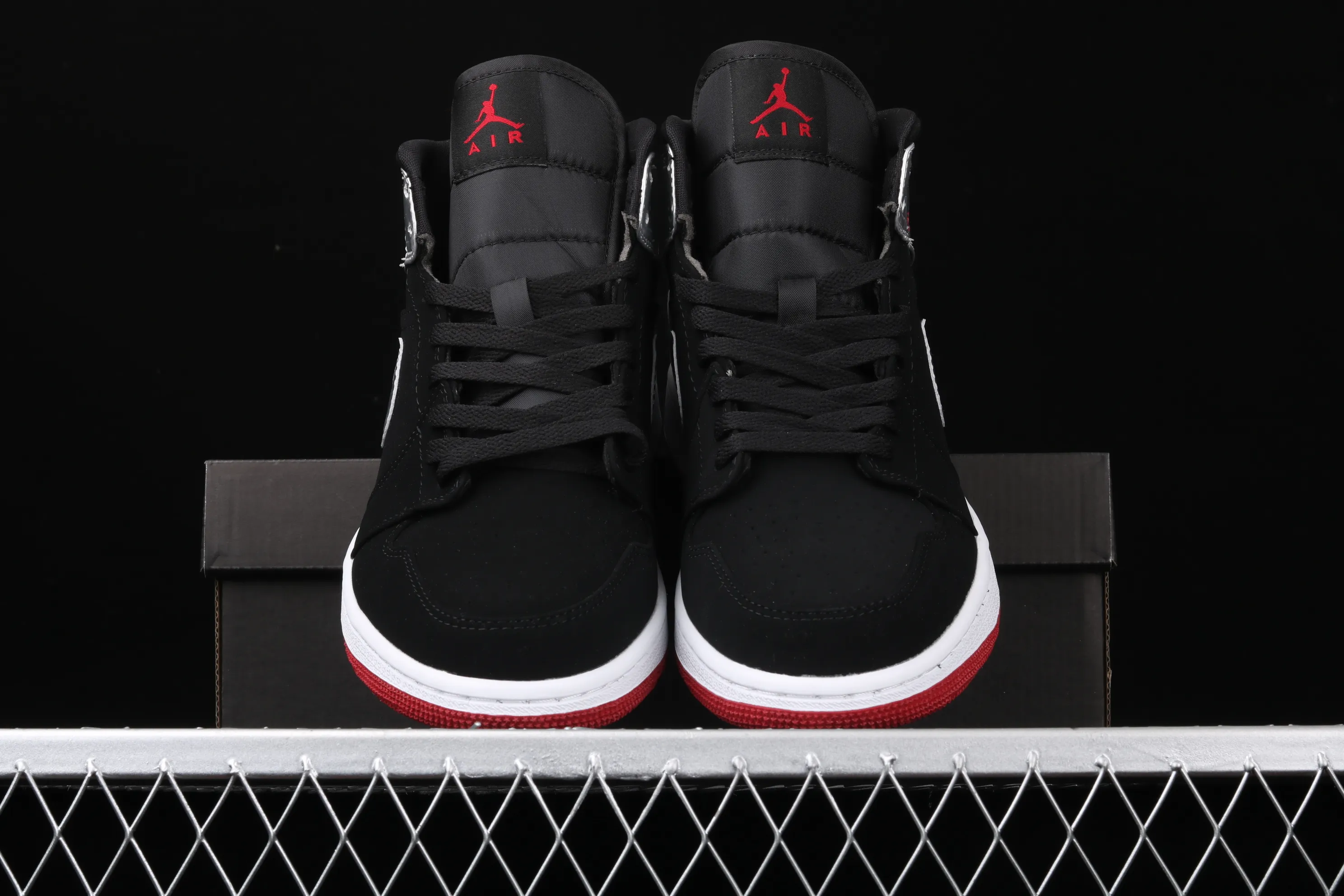 All categories Air Jordan Jordan series basketball shoes Air Jordan 1 Mid Air Jordan 1 Mid "Johnny Kilroy AJ1 Joe 1 China Black Silver 554724-057